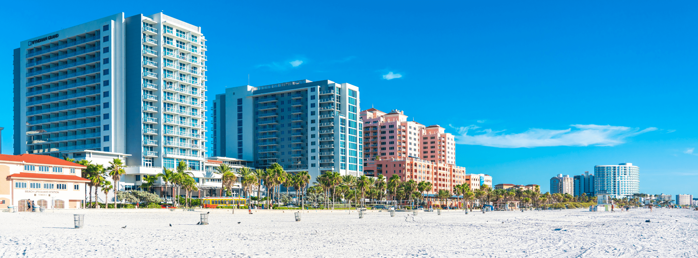 Clearwater Beach vacation rentals aerial view